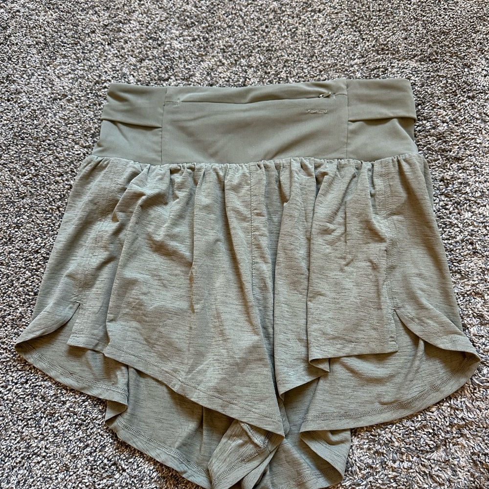 Sage Green Free People ‘Tempo Light as Air’ Run Shorts